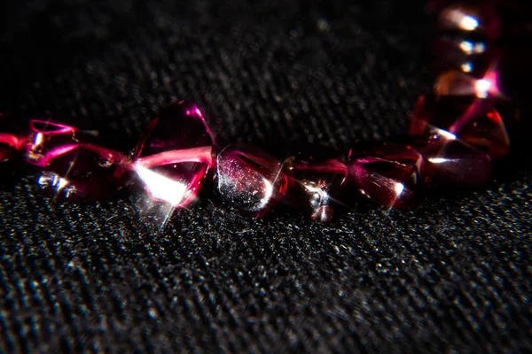 Garnet stone with star filter — Stock Photo, Image