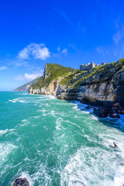 Blick Von Der Grotta Lord Byron Auf Die Wunderschöne Küstenlandschaft — Stockfoto