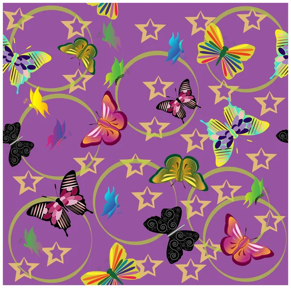 Modèle de papillons — Image vectorielle