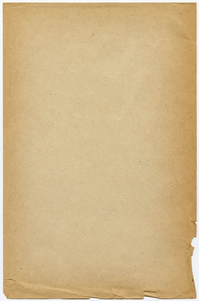 Vecchio foglio da scrittura ingiallito. Vintage . — Foto Stock