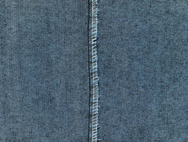 De keerzijde van jeans en de naad. — Stockfoto