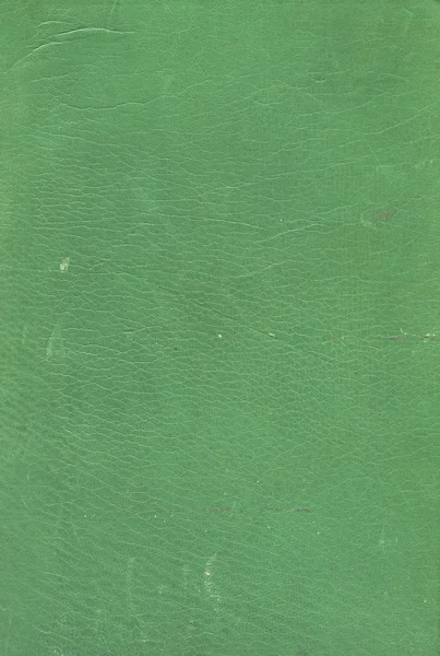 De textuur van de oude groene leder. — Stockfoto
