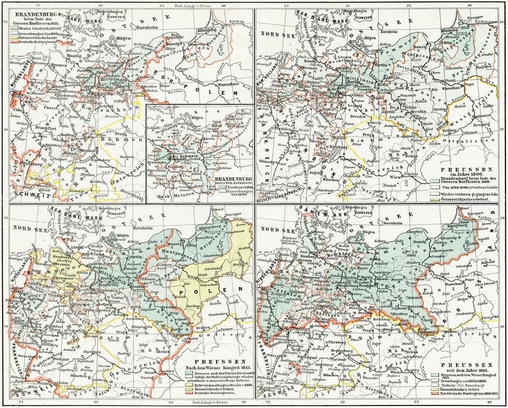mapa da história da prússia sob a versão do lobo de carl