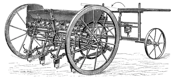 Сеялка, класс I. Аппарат для семян кластера . — стоковый вектор