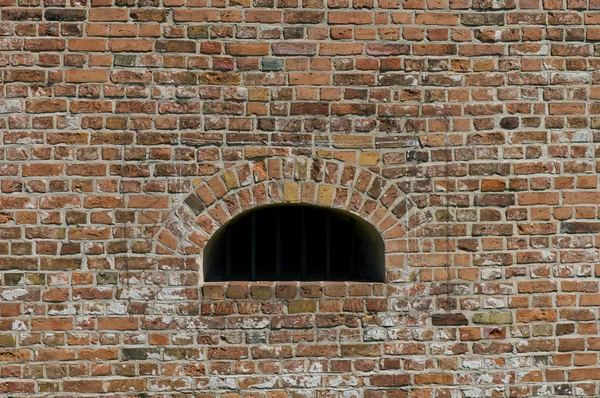 The old brick wall and window. — Stock Photo, Image