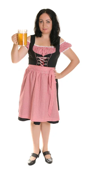Eine Frau in bayerischer Tracht - Dirndl. — Stockfoto
