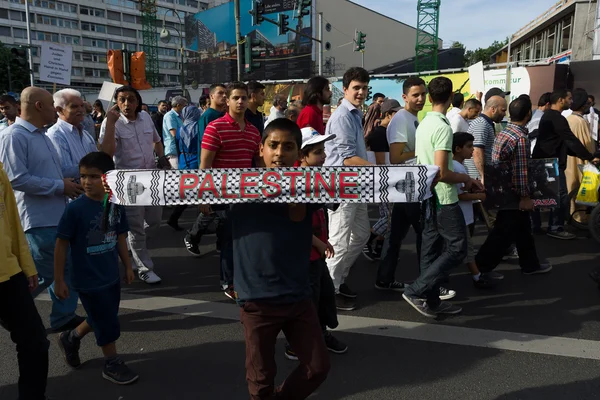 Kudüs günü. İsrail ve Kudüs'ün kendi kontrolü karşı gösteriler. Filistin ile dayanışma — Stok fotoğraf