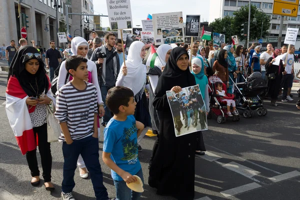 Al-quds dag. demonstraties tegen Israël, en de controle van Jeruzalem. solidariteit met het Palestijnse — Stockfoto