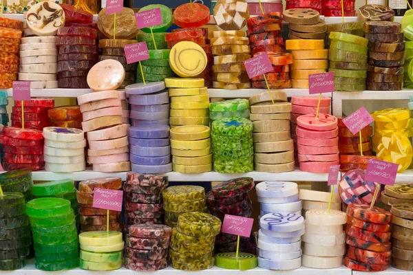 Handmade soap. Background — Stock Photo, Image