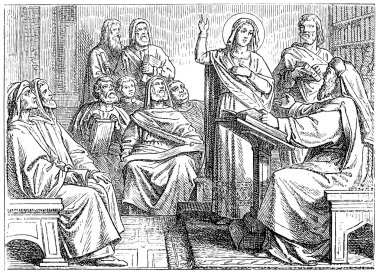 Old engravings. Depicted Saint Catherine of Alexandria clipart