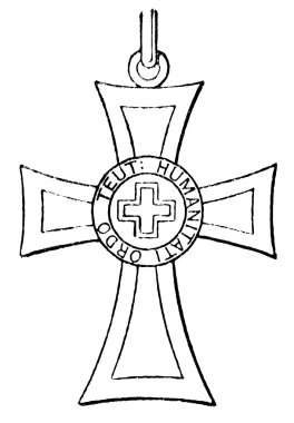 Marian Cross of the German Order of Knights (Austro-Hungarian Empire, 1871). Publication of the book 