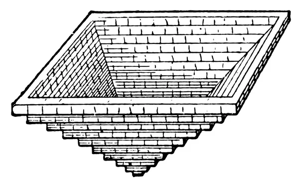 La piramide dei cristalli di salgemma . — Vettoriale Stock