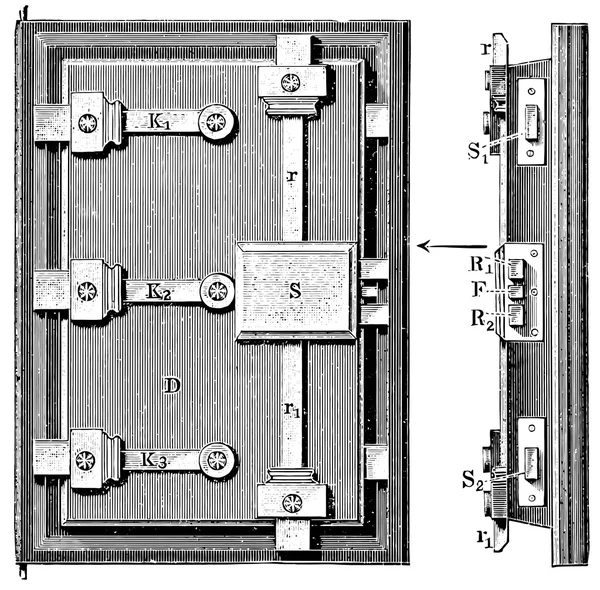 Safe-lock — Stockvector