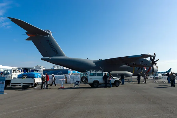 Militair vervoer vliegtuig airbus a400m atlas — Stockfoto