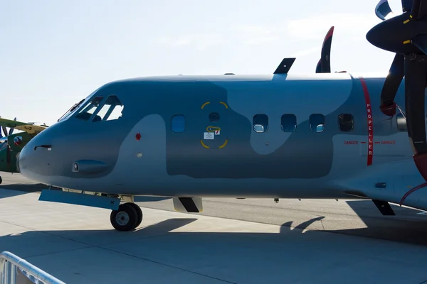 The EADS CASA C-295 is a twin-turboprop tactical military transport aircraft — Stock Photo, Image
