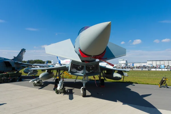 The Eurofighter Typhoon is a twin-engine, canard-delta wing, multirole fighter — Stock Photo, Image