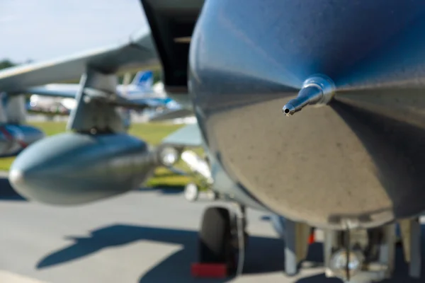 BERLIN - SEPTEMBER 14: Detail of the nose cone Panavia Tornado IDS is a family of twin-engine, variable-sweep wing combat aircraft, International Aerospace Exhibition — Stock Photo, Image