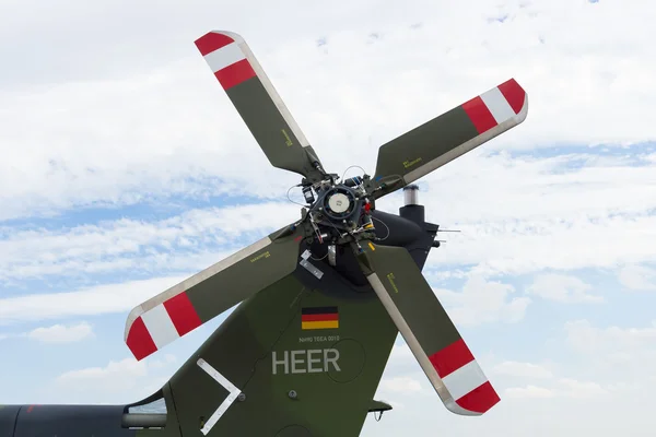 BERLIN - SEPTEMBER 14: Tail rotor helicopter Westland Mk 88 A Sea Lynx, International Aerospace Exhibition "ILA Berlin Air Show", September 14, 2012 in Berlin — Stock Photo, Image