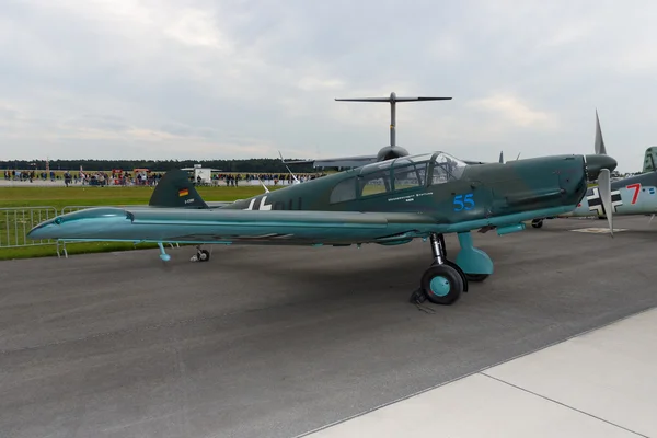 BERLIN - SEPTEMBER 14: The aircraft Messerschmitt Bf 108 Taifun, International Aerospace Exhibition "ILA Berlin Air Show", September 14, 2012 in Berlin, Germany — Stock Photo, Image