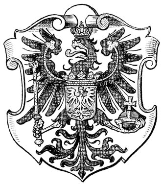 Coat of Arms Poznan, (Province of Kingdom of Prussia). Publication of the book 
