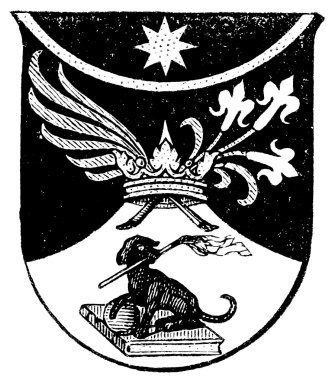 Coat of Arms Dominican Order. The Roman Catholic Church. Publication of the book 