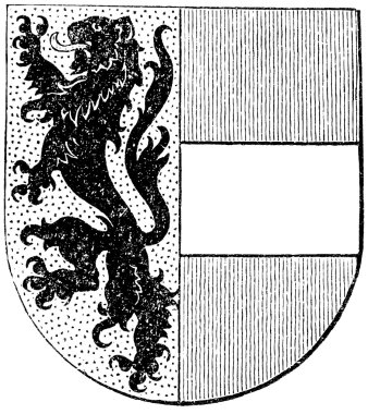Coat of arms of Salzburg state, (Austro-Hungarian Monarchy). Publication of the book 