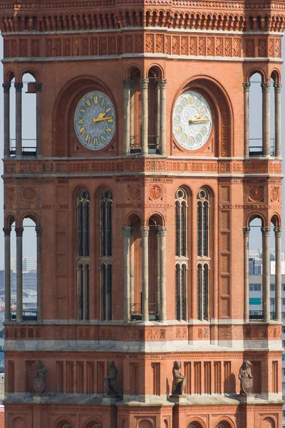 Il Rotes Rathaus (Municipio Rosso) è il municipio di Berlino — Foto Stock