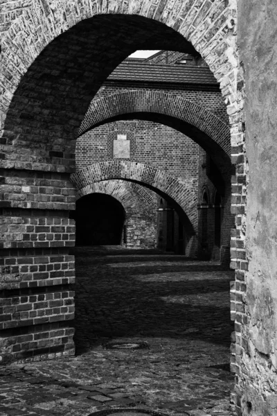 De binnenplaats van het oude Fort — Stockfoto