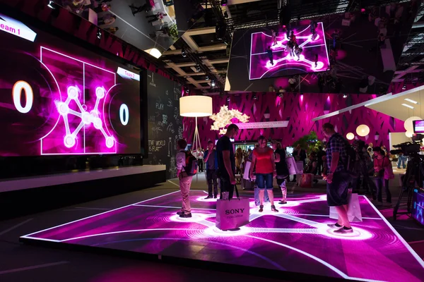 Stand voor T-Mobile op Ifa 2012 (consumentenelektronica onbeperkt) — Stockfoto