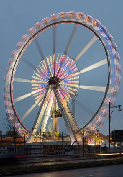 Ferris wheel. Christmas market at Alexanderplatz — Stock Photo, Image