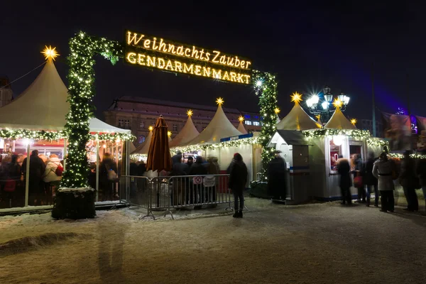 Mercado de Natal em Gendarmenmarkt . — Fotografia de Stock