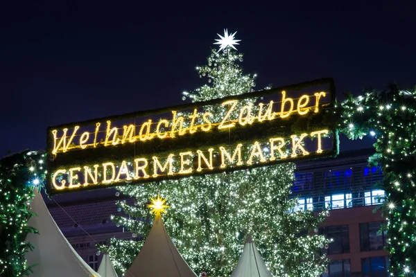 Christmas market at Gendarmenmarkt. — Stock Photo, Image