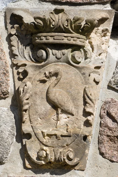 Bas-relief floral and image crane. Lapidary of Kolnische Park. Berlin. — Stock Photo, Image
