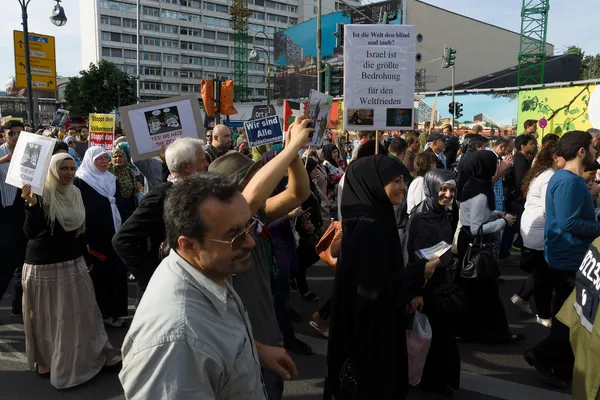 Anti-Islam-Demonstration in Berlin — Stockfoto