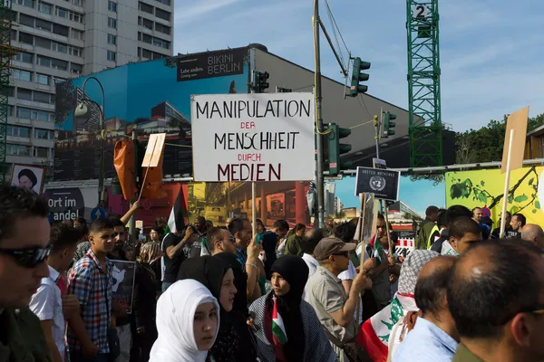 Антиизраильская демонстрация в Берлине — стоковое фото