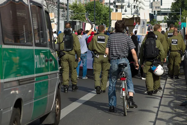 反以色列示威柏林 — 图库照片