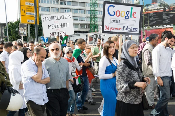 Manifestación Anti-Israel, Berlín —  Fotos de Stock