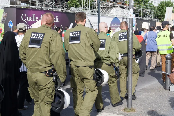 Demonstracji anty Izrael, berlin — Zdjęcie stockowe