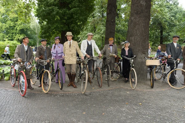 Cyclists. Imperial Holiday (Kaiserfest) to Zoologischer Garten — Stock Photo, Image