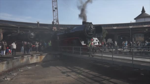 Steam locomotive Borsig 03 2155-4 (DRG Class 03) — Stock Video