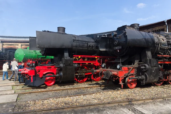 Různé parní lokomotiva — Stock fotografie