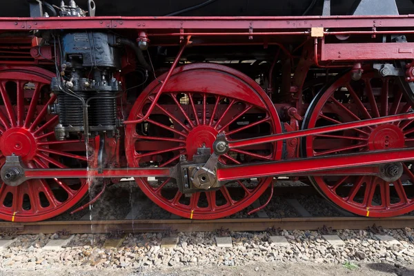 Steam locomotive wheel — Stock Photo, Image