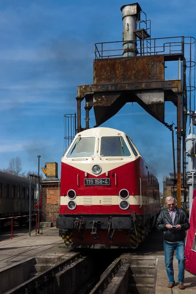 Locomotiva diesel DR Classe 119 ("23 agosto" Bucarest Locomotive Works ) — Foto Stock