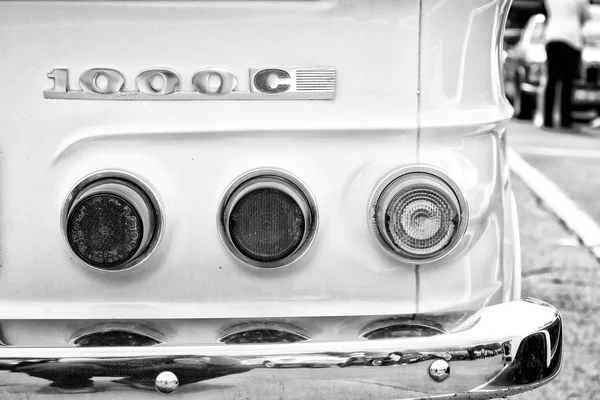 BERLIN - MAY 11: The rear brake lights car NSU 1000 C, 26th Oldt — Stock Photo, Image