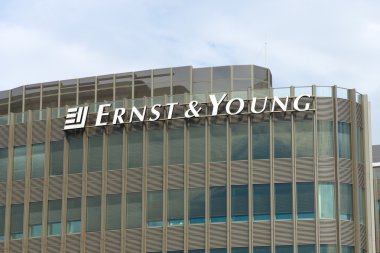 The emblem of Ernst & Young. clipart