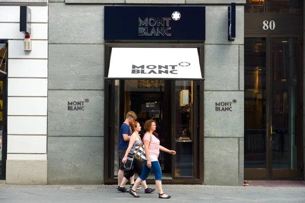 Boutique Montblanc na friedrichstrasse — Zdjęcie stockowe