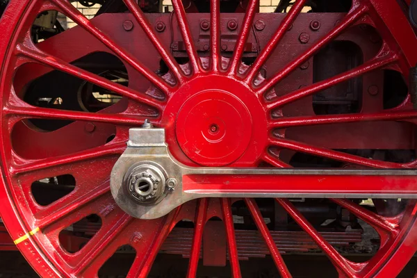 Steam locomotive wheels — Stock Photo, Image