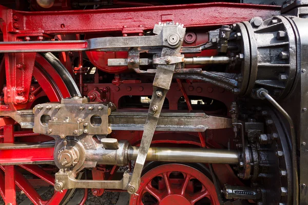 Roues de locomotive à vapeur — Photo