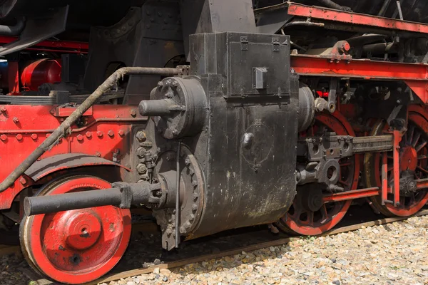 Pary lokomotywa koła — Zdjęcie stockowe