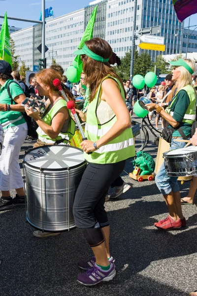 Unter dem Motto "Freiheit statt Angst" fand in Berlin eine Demonstration statt.. — Stockfoto